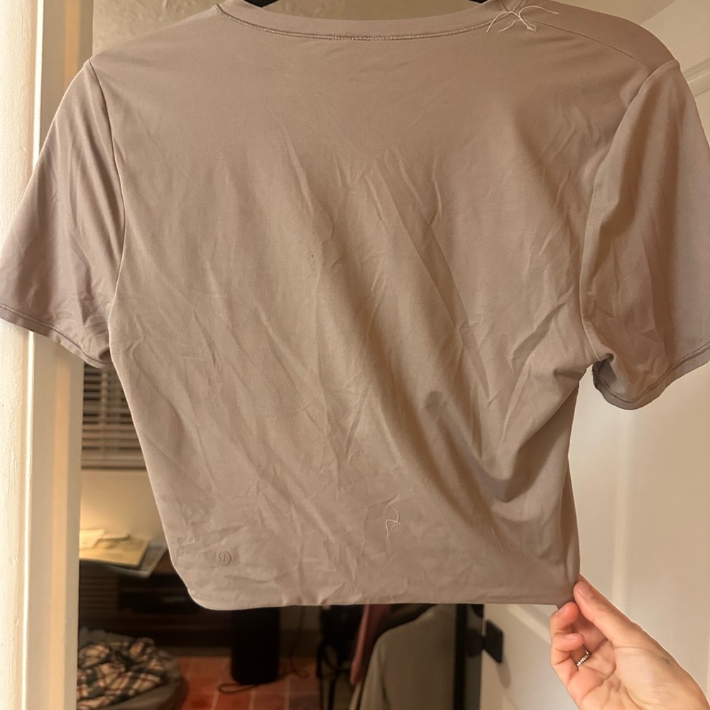 lululemon athletica Beige Short Sleeve Tee - Picture 2 of 2